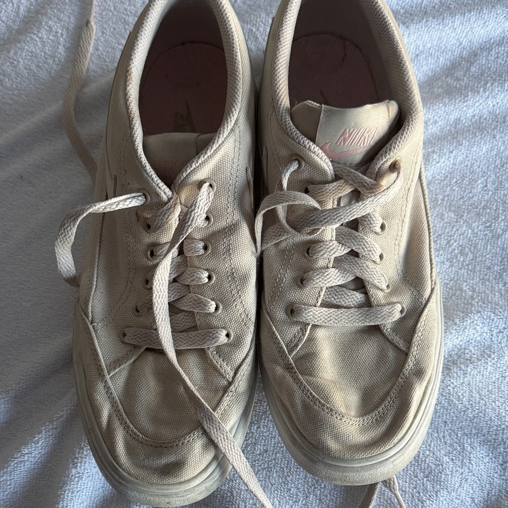 Nike Off-White Canvas Sneakers